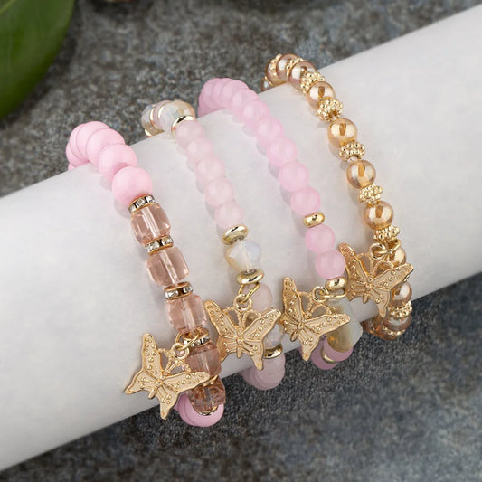 Boho Butterfly Bead Bracelets